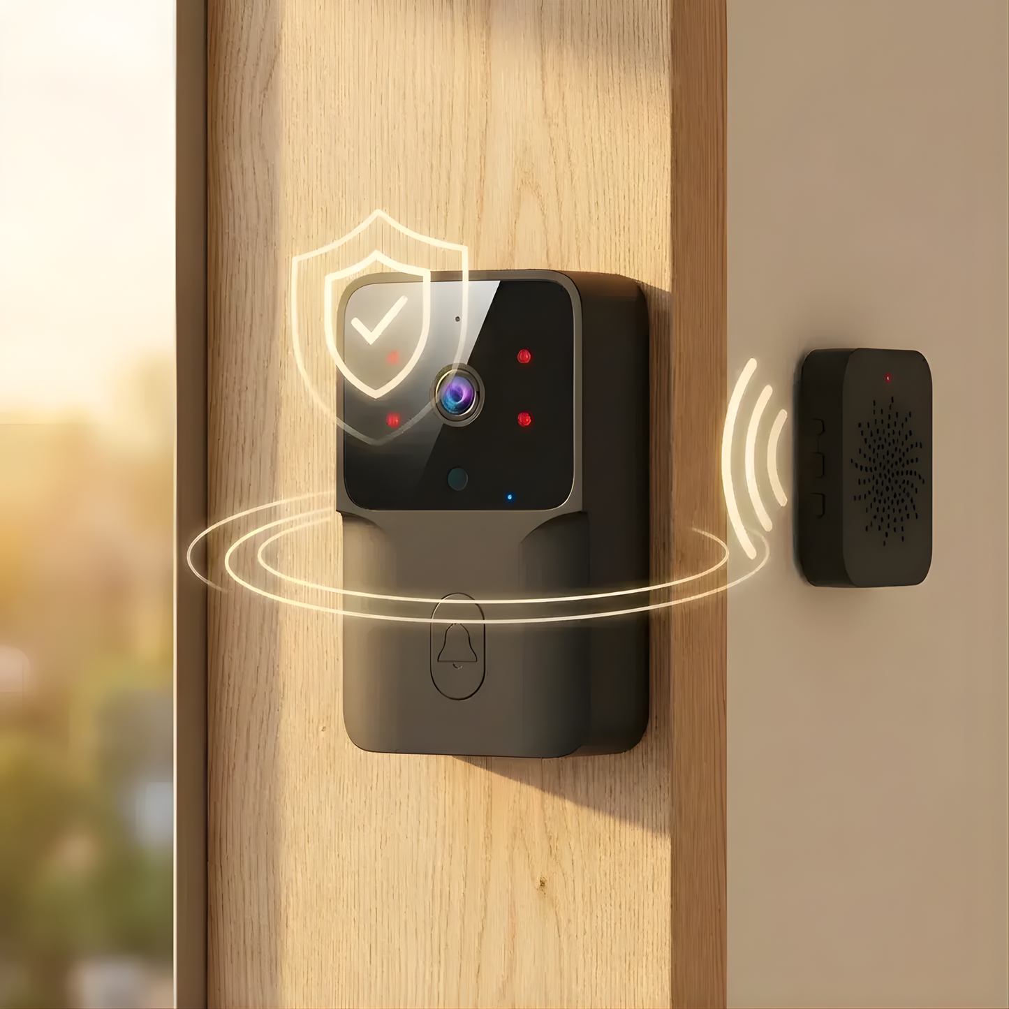 VISIONDOOR PRO™ | Timbre Inalámbrico con Cámara WiFi y Control desde Celular