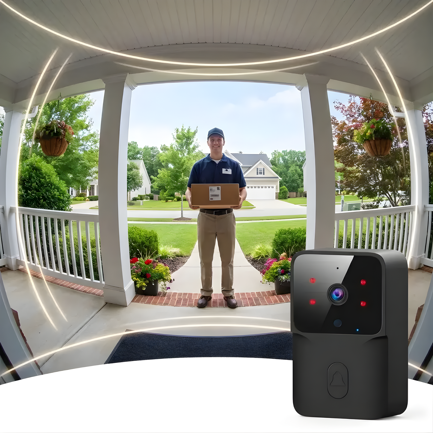 VISIONDOOR PRO™ | Timbre Inalámbrico con Cámara WiFi y Control desde Celular