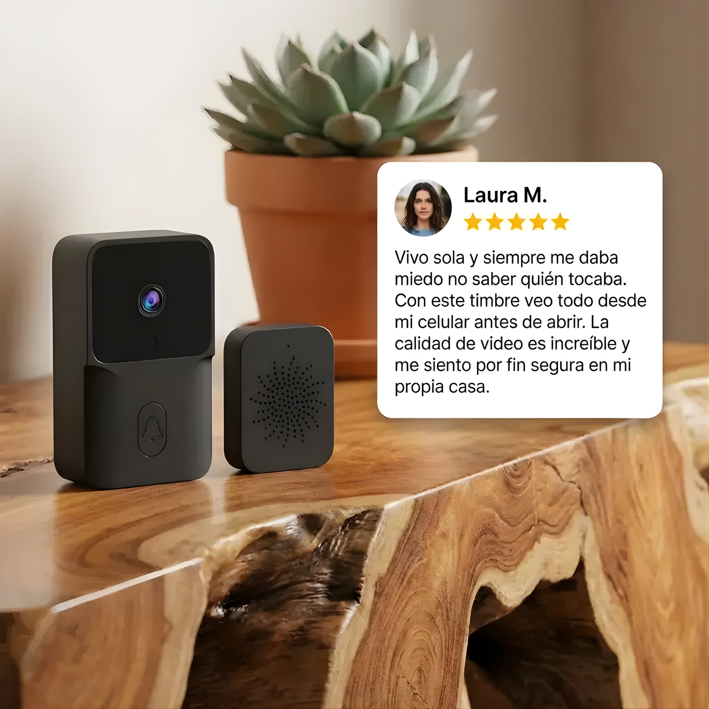 VISIONDOOR PRO™ | Timbre Inalámbrico con Cámara WiFi y Control desde Celular
