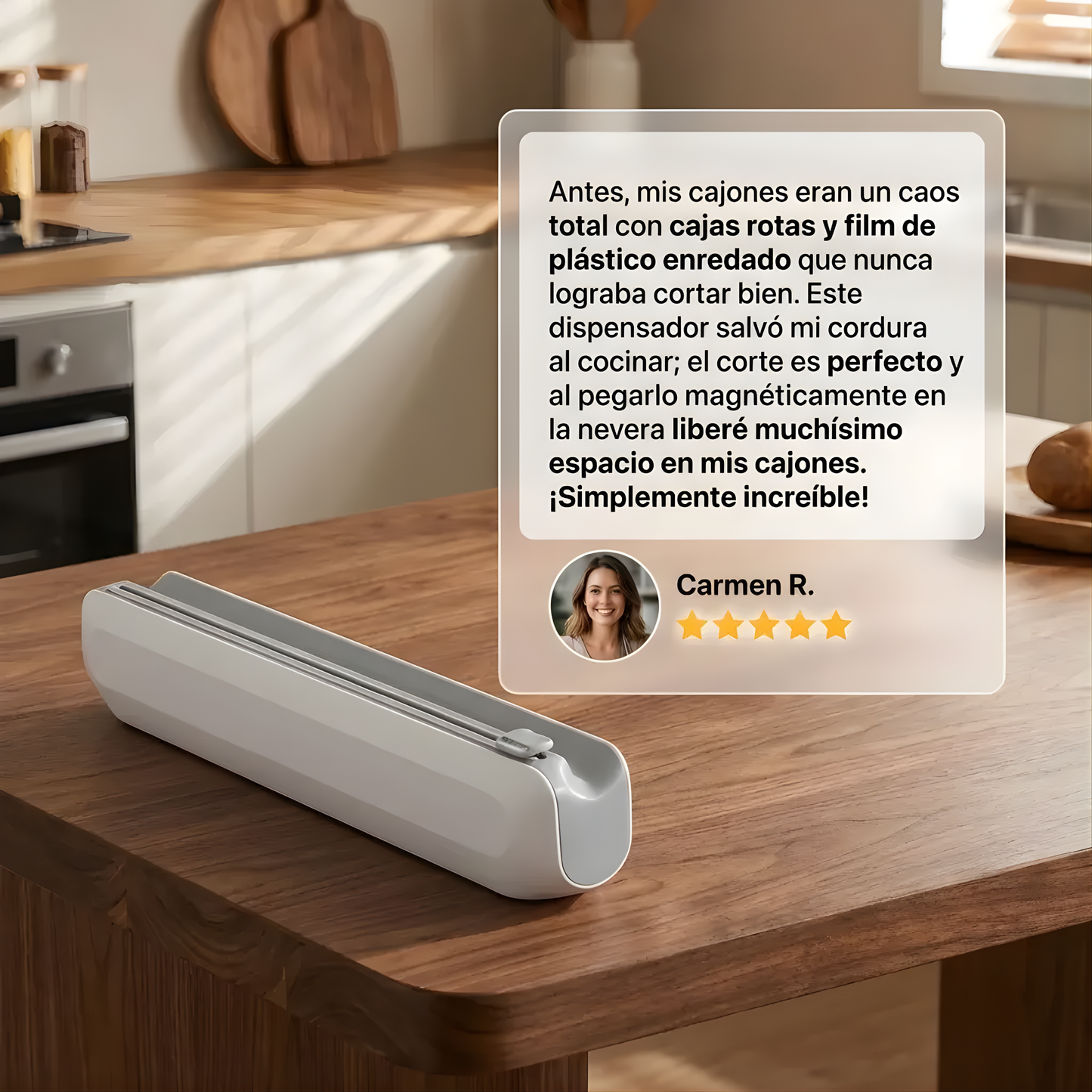 KITCHENCUT™ – Dispensador Magnético con Corte Preciso