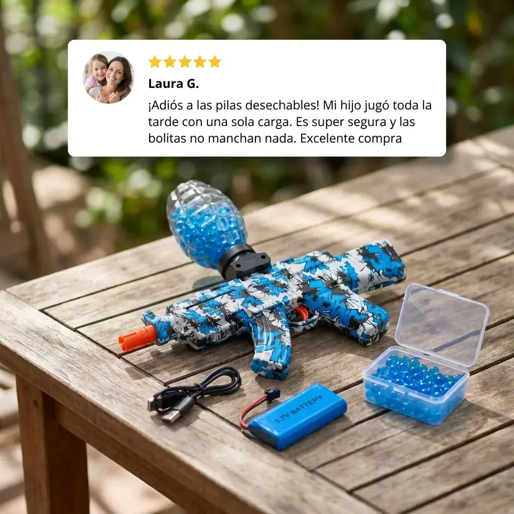 Pistola HydroStrike - Pistola de Hidrogel + Balas GRATIS